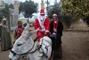 Kinder- und Elternüberraschung: Unsere ägyptischen Partner sorgten durch den Einzug mit dem Esel für ein besonderes Weihnachtsspektakel (csi)