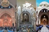 Vor zwei Jahren präsentierte die St.-Elias-Kathedrale ein Bild der Zerstörung. An diesen Ostern konnten die Christen wieder Gottesdienst feiern, obwohl ein Teil des zerstörten Kirchendachs entfernt werden musste (csi)
