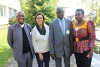 Die internationalen Gäste beeindruckten mit hochkarätigen und spannenden Referaten: Obiora Ike (Nigeria), Leyla Antaki (Syrien), CSI-Mitarbeiter Franco Majok (Südsudan) und Sarah Ochekpe (Nigeria) (csi)