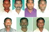 Die zu Unrecht verurteilten indischen Christen aus Kandhamal: Gornath Chalanseth, Bijay Kumar Sanseth, Bhaskar Sunamajhi, Munda Badamajhi, Sanatan Badamajhi, Budhadeb Nayak and Durjo Sunamajhi