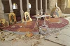 Die Dschihadisten haben christliche Heiligtümer gezielt geschändet; hier zerstörte Ikonen (zerbrochen oder Gesichter unkenntlich gemacht) in der griechisch-katholischen Kirche in Yabrud (csi)