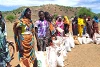 Erleichtert und unendlich dankbar: Menschen aus den Nuba-Bergen mit den verteilten Lebensmitteln. csi